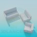 3d model Sofa docking - preview