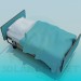 Modelo 3d Cama de hospital - preview