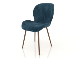 Silla Frank (azul-madera)