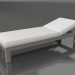 3d model Chaise longue (gris cuarzo) - vista previa