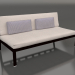 3d model Sofa module, section 4 (Black) - preview