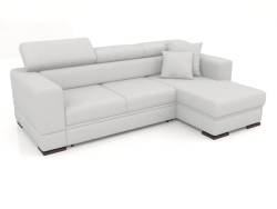 Fabio sofa with ottoman (Aura 01)