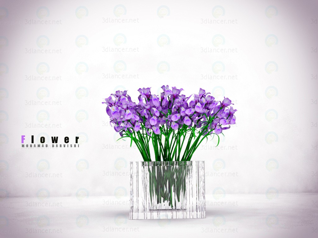 3d model Flower - preview