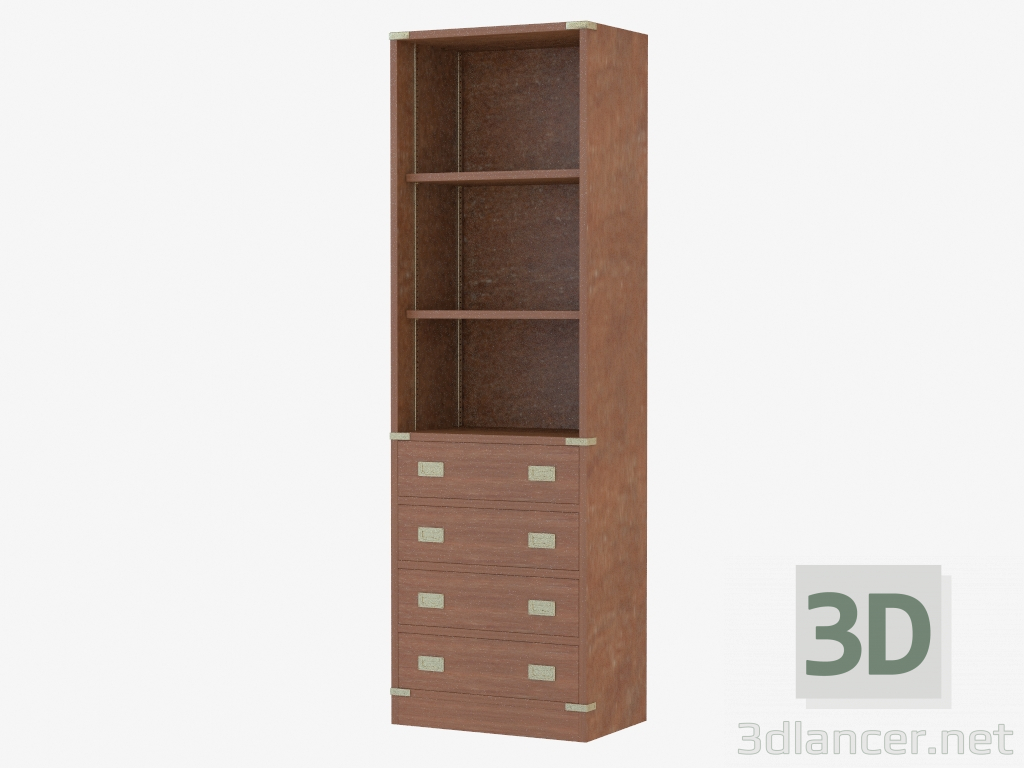 3D Modell Garderobe im maritimen Stil - Vorschau