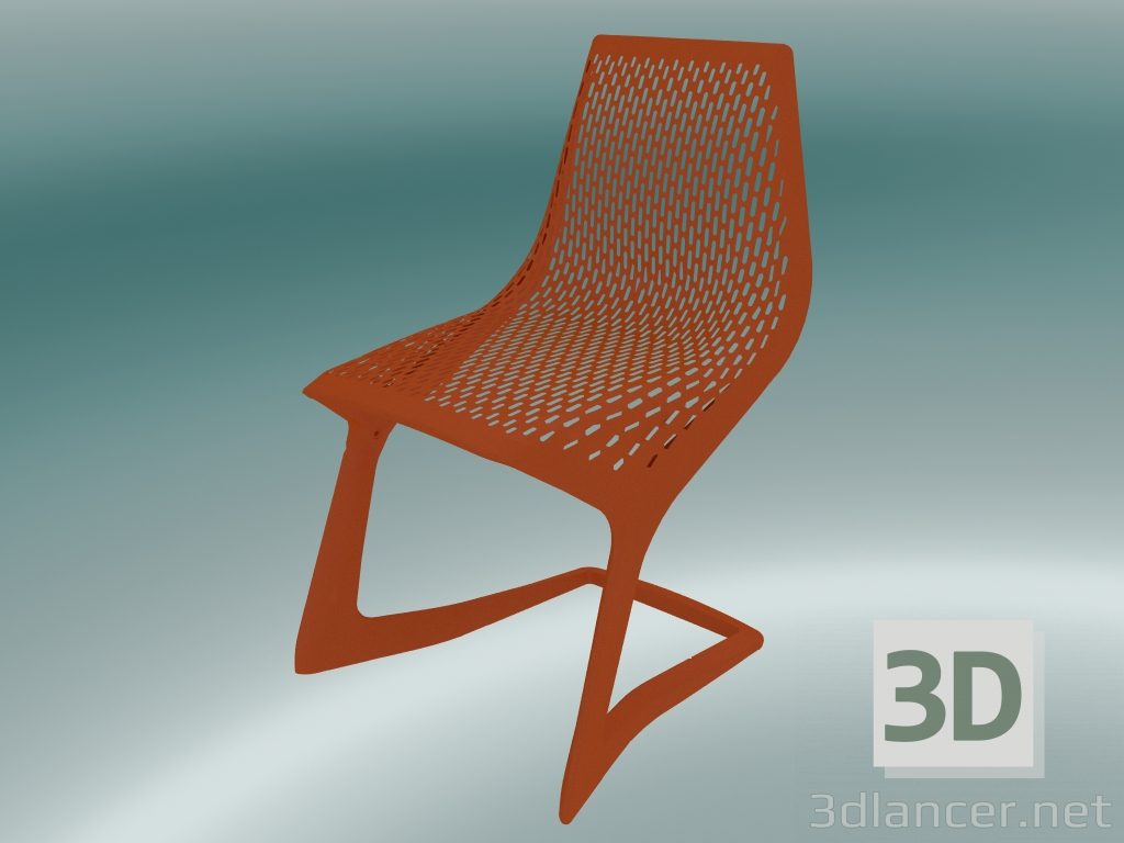 3d model Silla apilable MYTO (1207-20, naranja puro) - vista previa