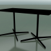 Modelo 3d Mesa retangular com base dupla 5545 (H 72,5 - 79x139 cm, Preto, V39) - preview