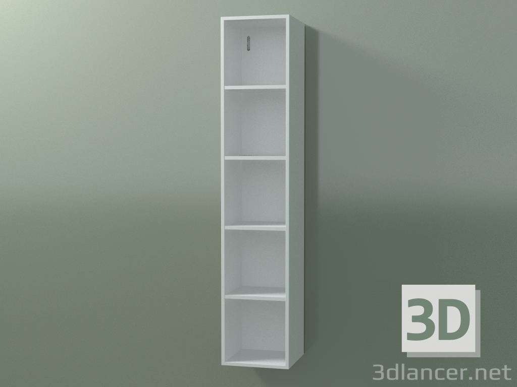 3D Modell Hochschrank (8DUADС01, Gletscherweiß C01, L 24, P 24, H 120 cm) - Vorschau