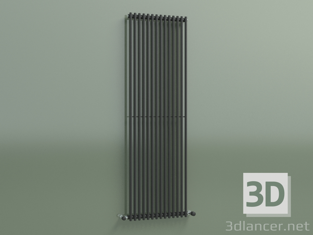 Modelo 3d Radiador vertical ARPA 1 (1520 14EL, transporte preto RAL 9005) - preview