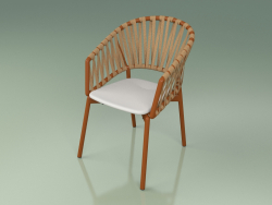 Chaise confort 122 (Metal Rouille, Polyuréthane Résine Gris)