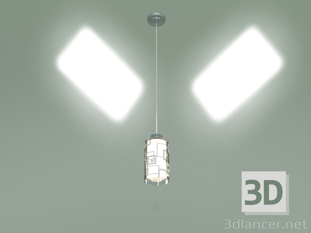 3d model Pendant lamp 50002-1 (chrome) - preview