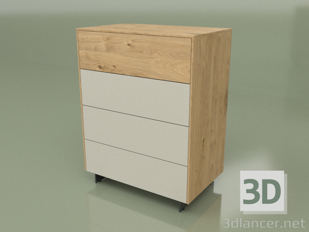 3D modeli CN 300 çekmeceli dolap (Loft, Ash) - önizleme