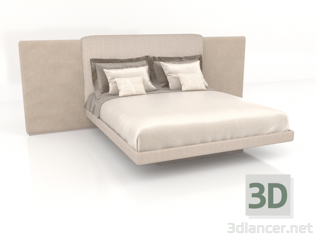 3d model Cama doble (С301) - vista previa