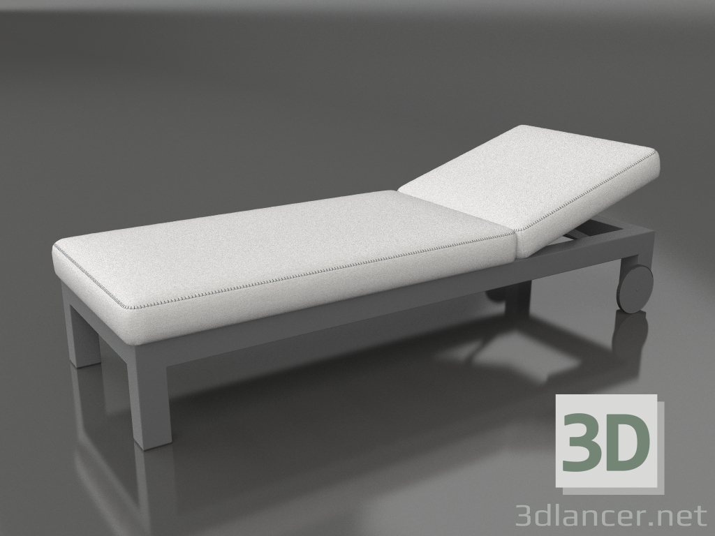 3D modeli Şezlong (Antrasit) - önizleme