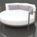 3d model Cama redonda para relax (Bronce) - vista previa