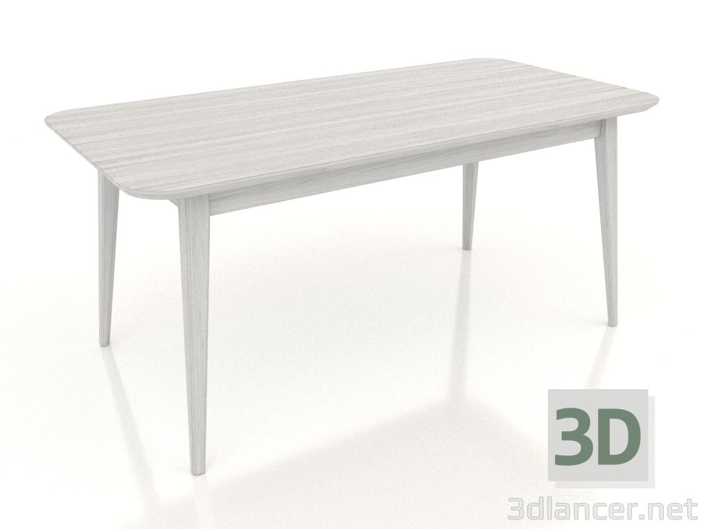 3d model Dining table LARGE 1600x800 mm (white RAL 9010) - preview