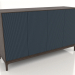 modello 3D Mobile TV FARGO con frontali fresati 1600x500x950 mm (cobalto scuro, rovere scuro, opzione 3) - anteprima