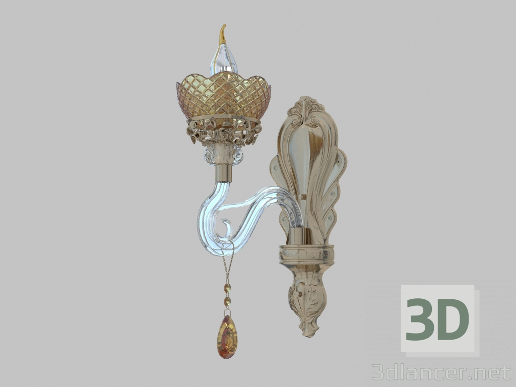 modello 3D Sconce Dorata (3999 1W) - anteprima