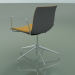 3d model Chair 2046 (5 legs, with armrests, chrome, with front trim, polypropylene PO00412) - preview