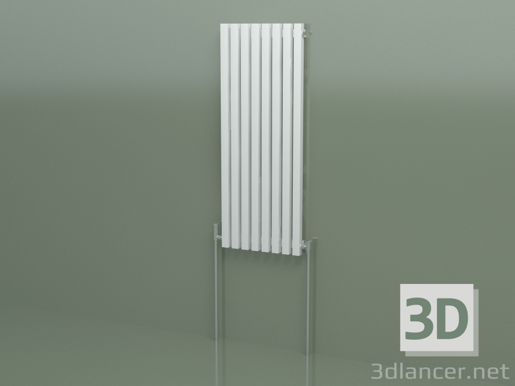 3d model Vertical radiator RETTA (8 sections 1200 mm 40x40, white matt) - preview