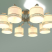 3d model Hanging chandelier 60086-8 (antique bronze) - preview