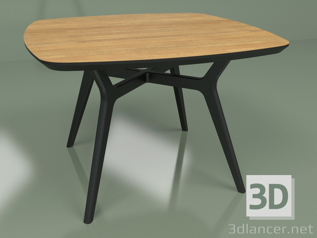 3d model Mesa de comedor Lars Roble (negro, 1100x1100) - vista previa