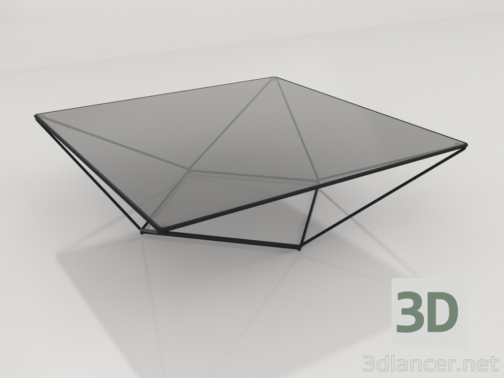 modello 3D Tavolino 120x120 - anteprima