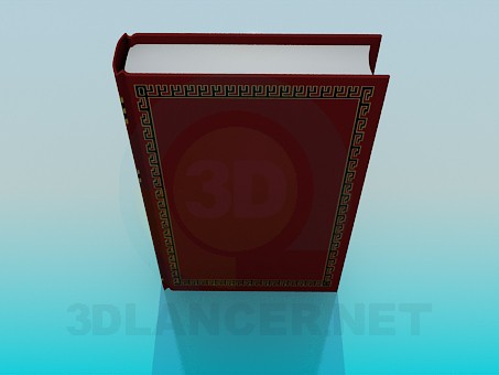 3d model The thick book - preview