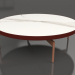 3d model Round coffee table Ø120 (Wine red, DEKTON Aura) - preview