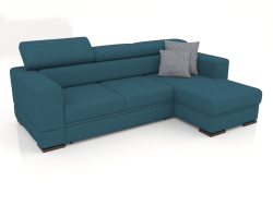 Fabio sofa with ottoman (Aura 18)