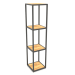 3d model Square rack (WOOD, 30x30x128, 4 shelves) - preview