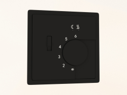 Thermostat for underfloor heating (matte carbon, DA14930) R98