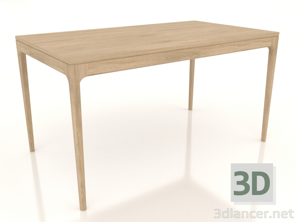 3D Modell Esstisch FARGO 1400x800x750 mm (Eiche hell) - Vorschau