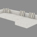 3d model Sofa, modular, angular - preview