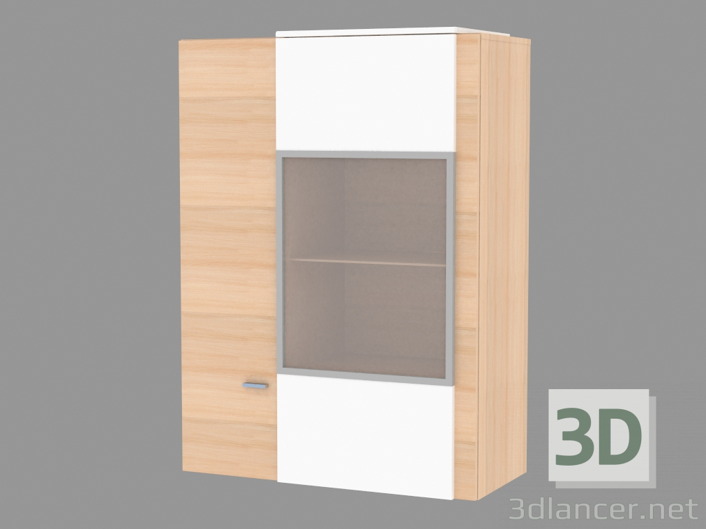 3d model Aparador en un estilo moderno, con una puerta de cristal - vista previa