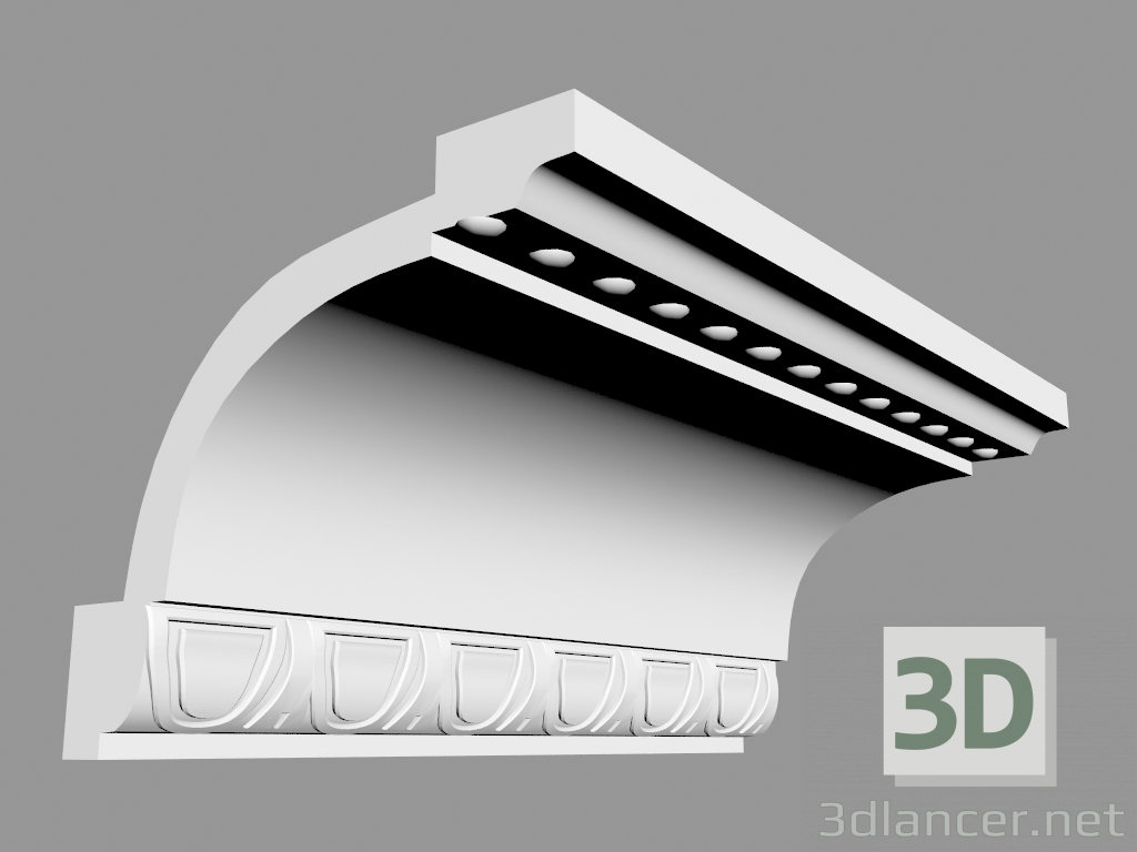 3d модель Карниз С216 (11.6 x 13.3 cm) – превью