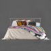 3d Bed IKEA "Rikene" Boho model buy - render