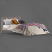 3d Bed IKEA "Rikene" Boho model buy - render