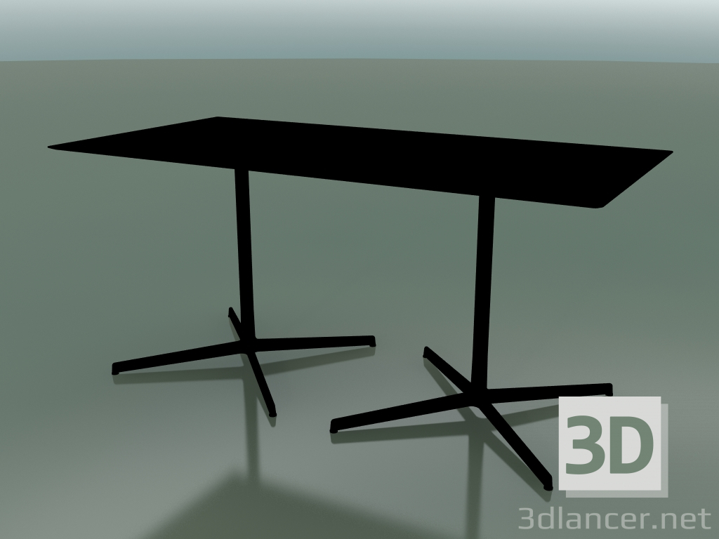 modèle 3D Table rectangulaire avec base double 5546 (H 72,5 - 79x159 cm, Noir, V39) - preview