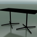 Modelo 3d Mesa retangular com base dupla 5546 (H 72,5 - 79x159 cm, Preto, V39) - preview