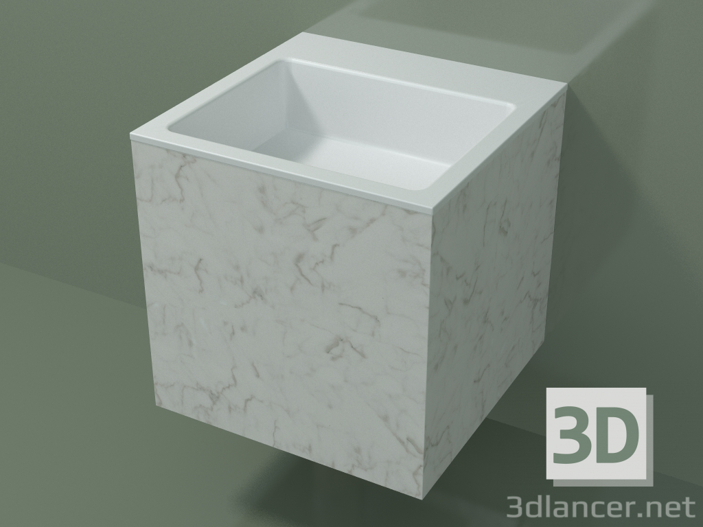 3d model Lavabo suspendido (02R123302, Carrara M01, L 48, P 48, H 48 cm) - vista previa