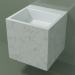 modèle 3D Lavabo suspendu (02R123302, Carrara M01, L 48, P 48, H 48 cm) - preview