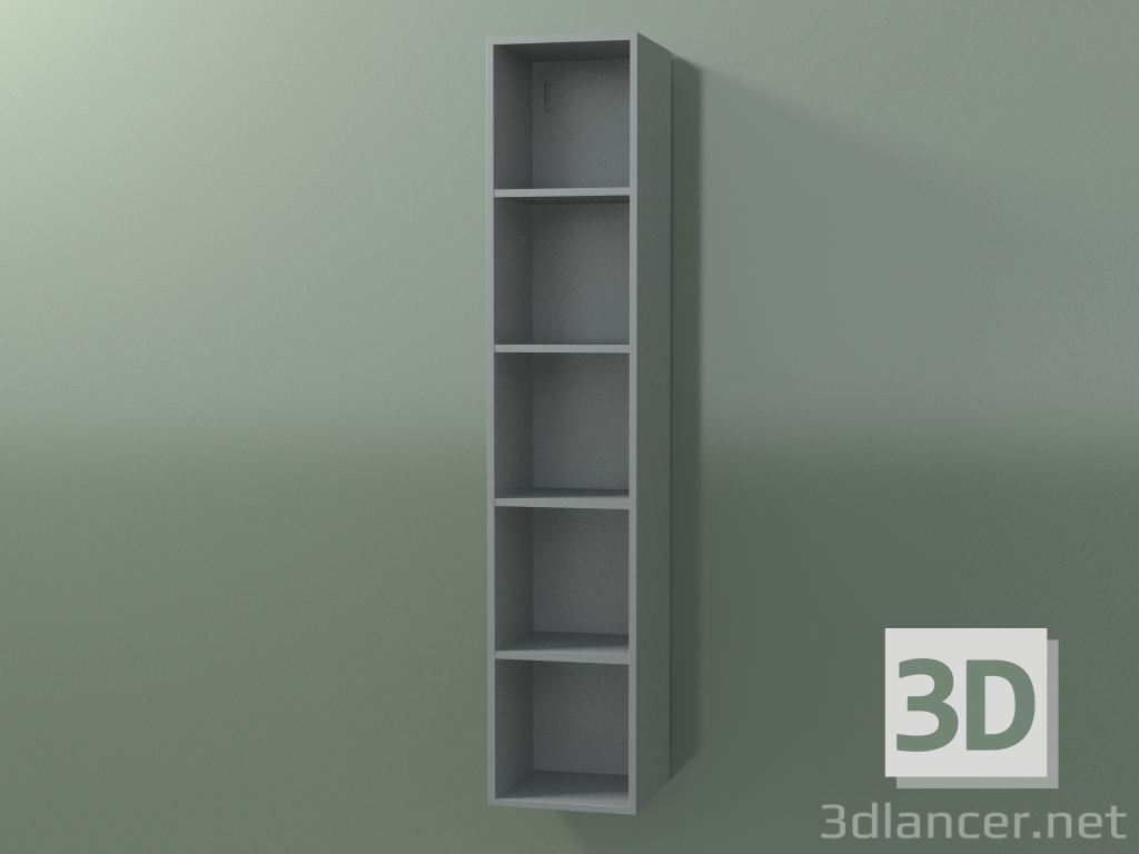 3d модель Пенал навісний (8DUADС01, Silver Gray C35, L 24, P 24, H 120 cm) – превью