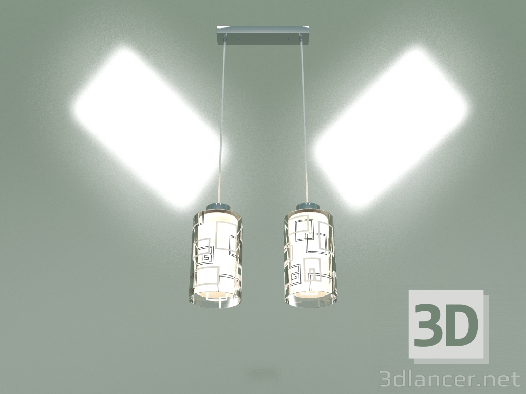 modello 3D Lampada a sospensione 50002-2 (cromo) - anteprima