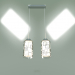 3d model Pendant lamp 50002-2 (chrome) - preview