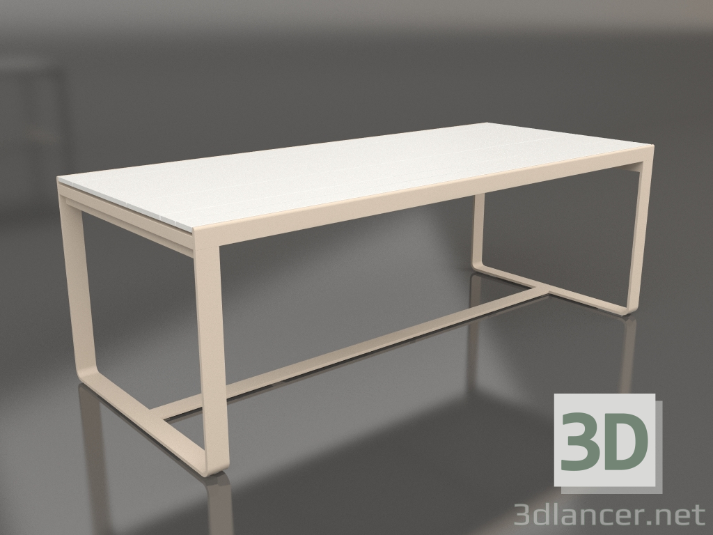 modèle 3D Table à manger 210 (Polyéthylène blanc, Sable) - preview