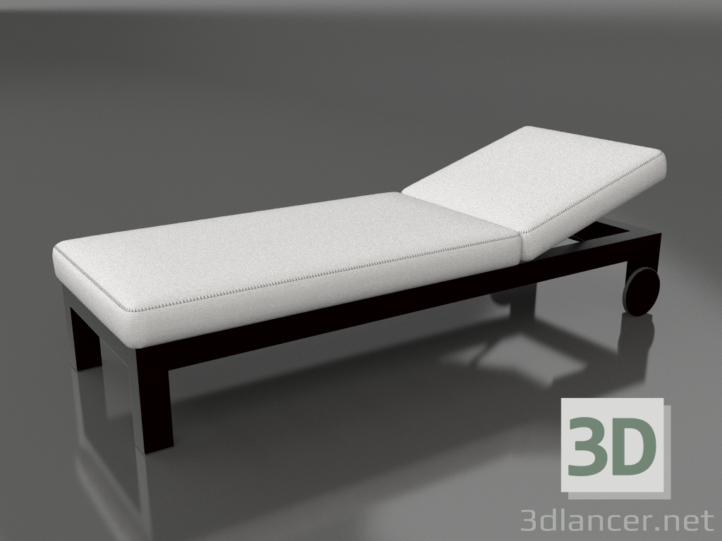 3d model Deckchair (Black) - preview