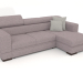 3D Modell Fabio Sofa mit Ottomane (Baqueria 9) - Vorschau