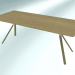 3d model Rectangular table FORK (P128 200X90) - preview