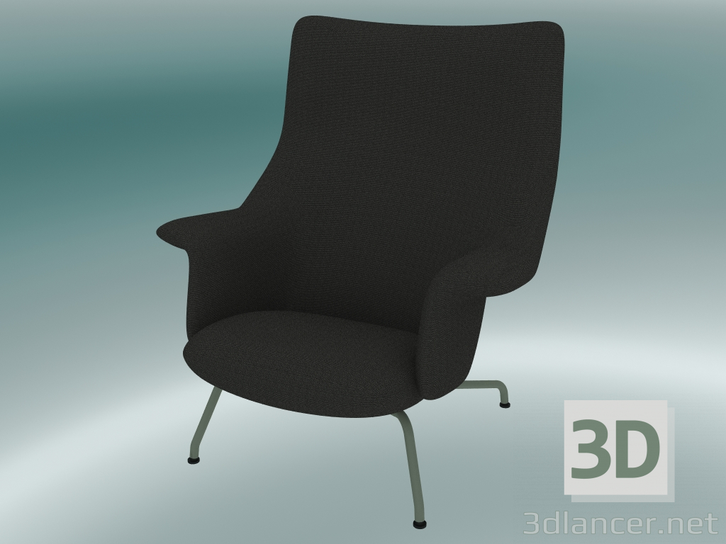 3d model Doze lounge chair (Ocean 3, Dusty Green) - preview