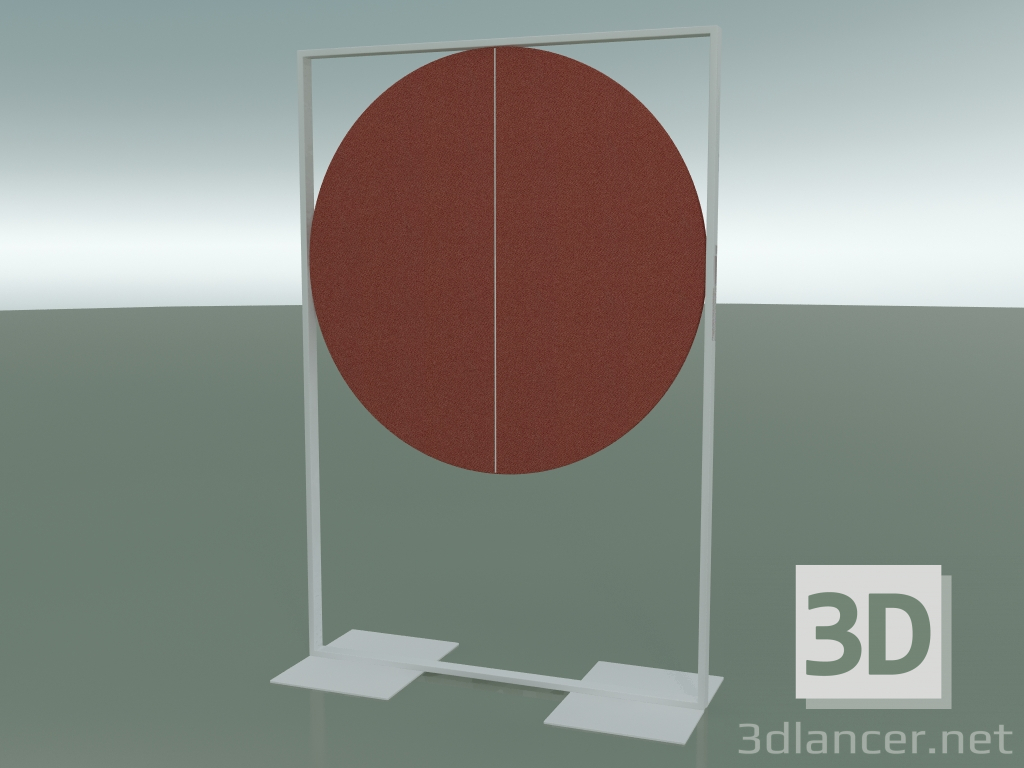 modèle 3D Petit panneau rond sur pied 5104 + 5108 (V12) - preview